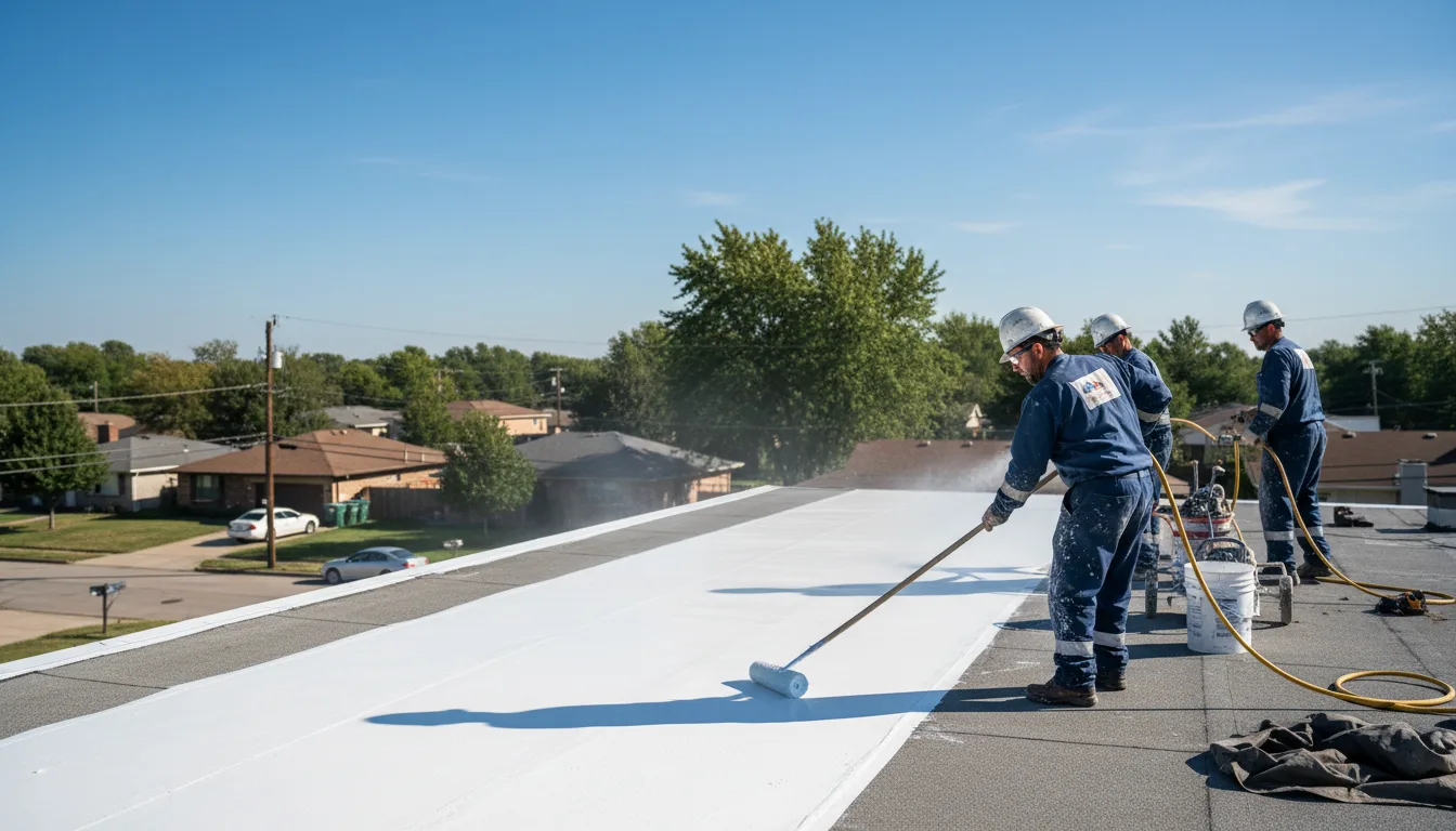 Commercial roof coating in Marengo, OH near me